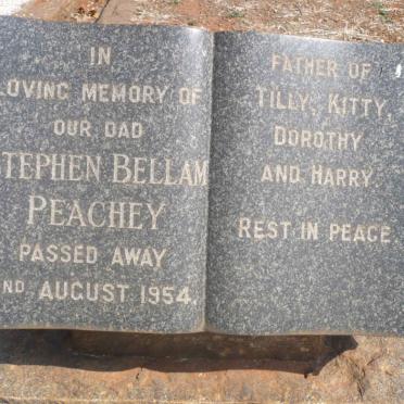 PEACHEY Stephen Bellam -1954