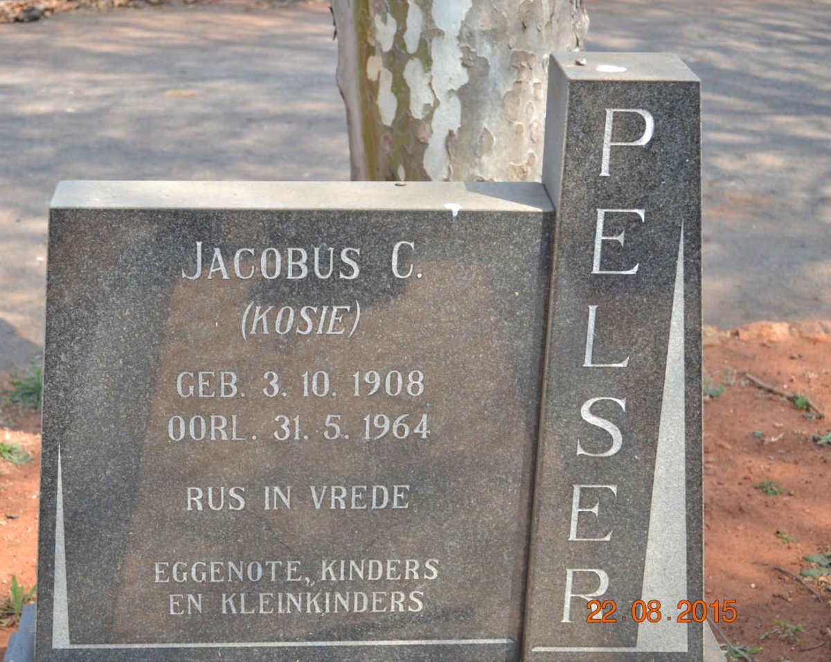 PELSER Jacobus C. 1908-1964