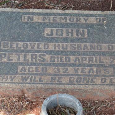 PETERS John -1918