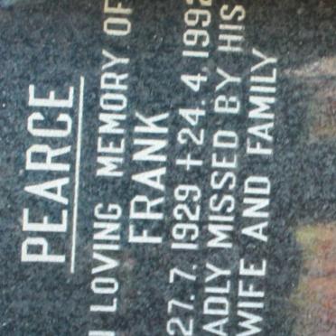 PEARCE Frank 1929-1992
