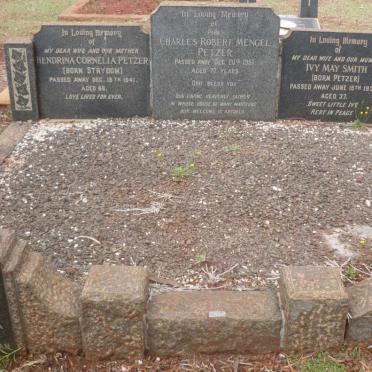 PETZER Charles Roberts Mengel -1951 &amp; Hendrina Cornelia nee STRYDOM -1941 :: SMITH Ivy May nee PETZER -1939