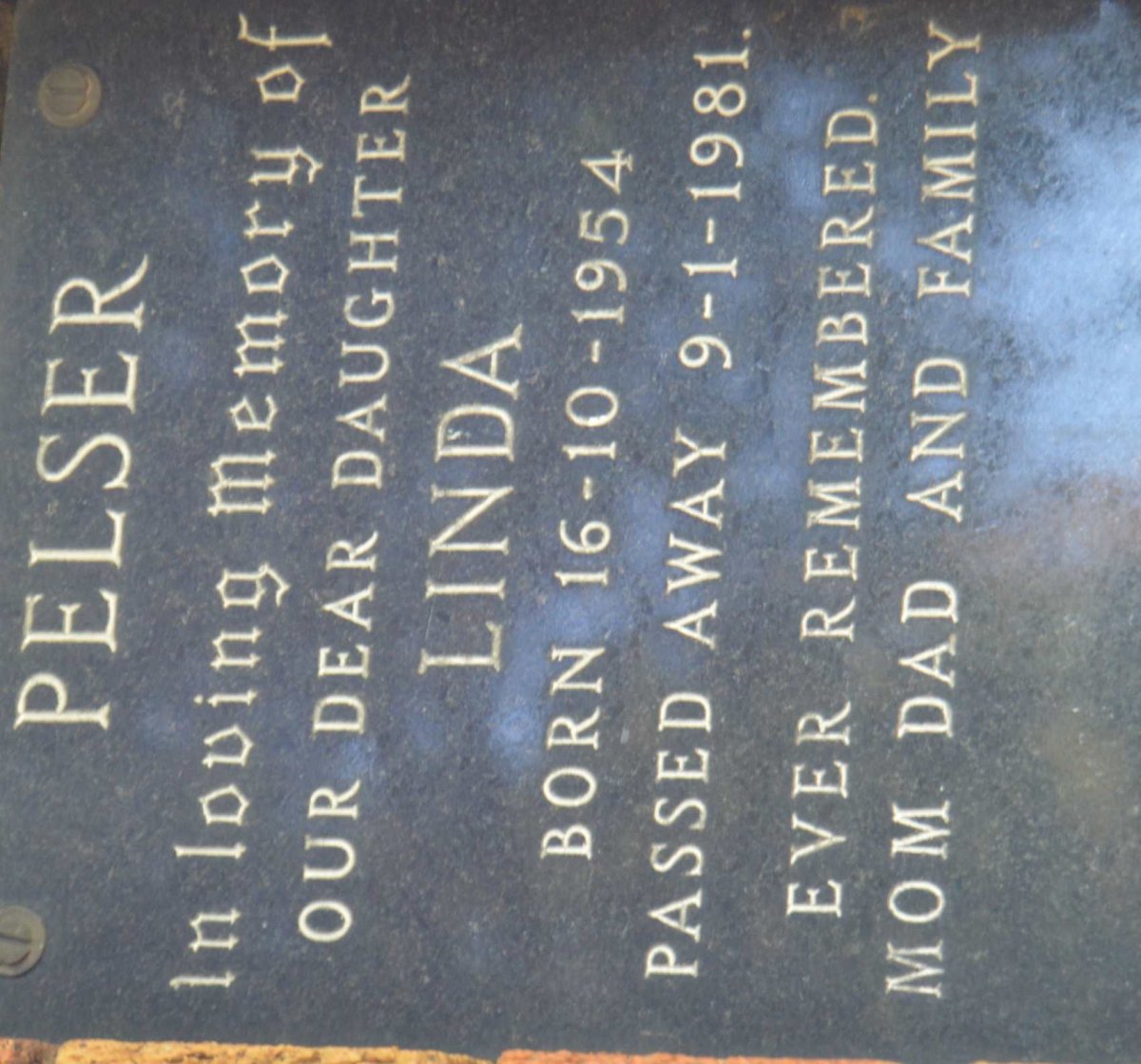 PELSER Linda 1954-1981