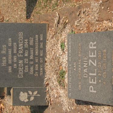 PELZER Gideon Francois 1944-1962 :: PELZER Danie 1951-1989
