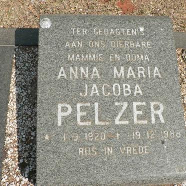PELZER Anna Maria Jacoba 1920-1988