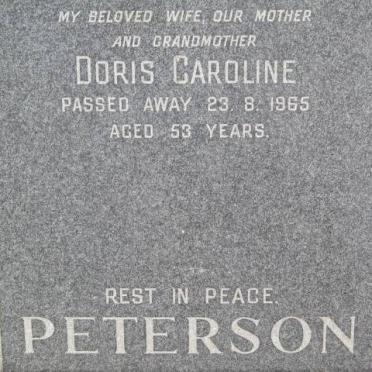 PETERSON Doris Caroline -1965