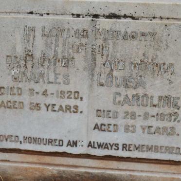 PHILLIPS Charles -1920 & Louisa Caroline -1937