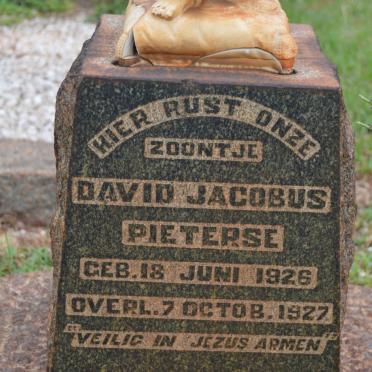 PIETERSE David Jacobus 1926-1927
