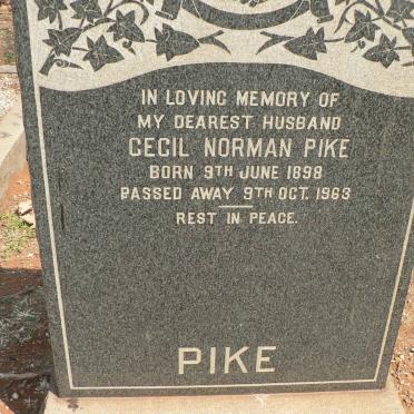 PIKE Cecil Norman 1898-1963