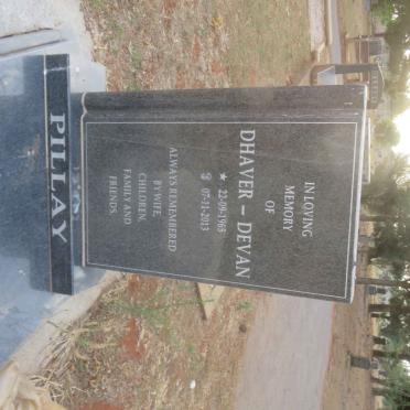 PILLAY Dhaver-Devan 1965-2013