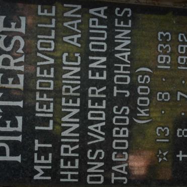 PIETERSE Jacobos Johannes 1933-1992