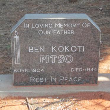 PITSO Ben Kokoti 1904-1944