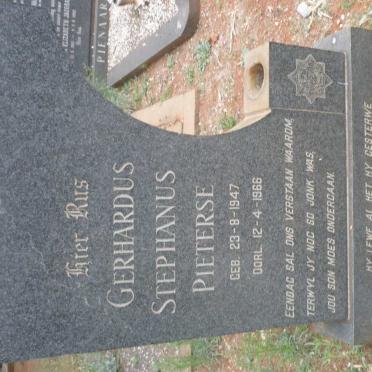 PIETERSE Gerhardus Stephanus 1947-1966