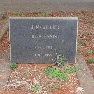 PLESSIS J.W., du 1912-1955