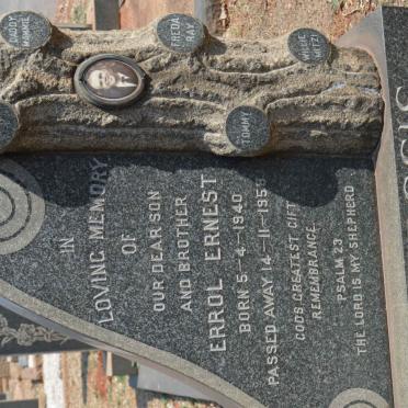 PLESSIS Errol Ernest, du 1940-1958