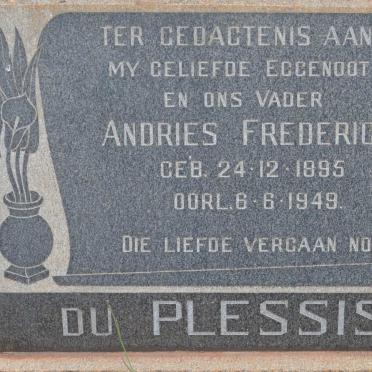 PLESSIS Andries Frederick, du 1895-1949