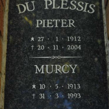 PLESSIS Pieter, du 1912-2004 &amp; Murcy 1913-1993