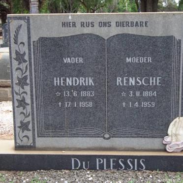 PLESSIS Hendrik, du 1883-1958 &amp; Rénsche 1884-1959