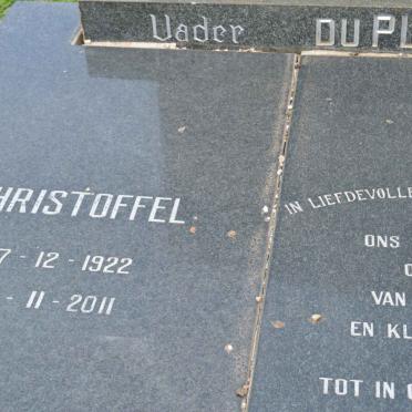 PLESSIS Christoffel, du 1922-2011