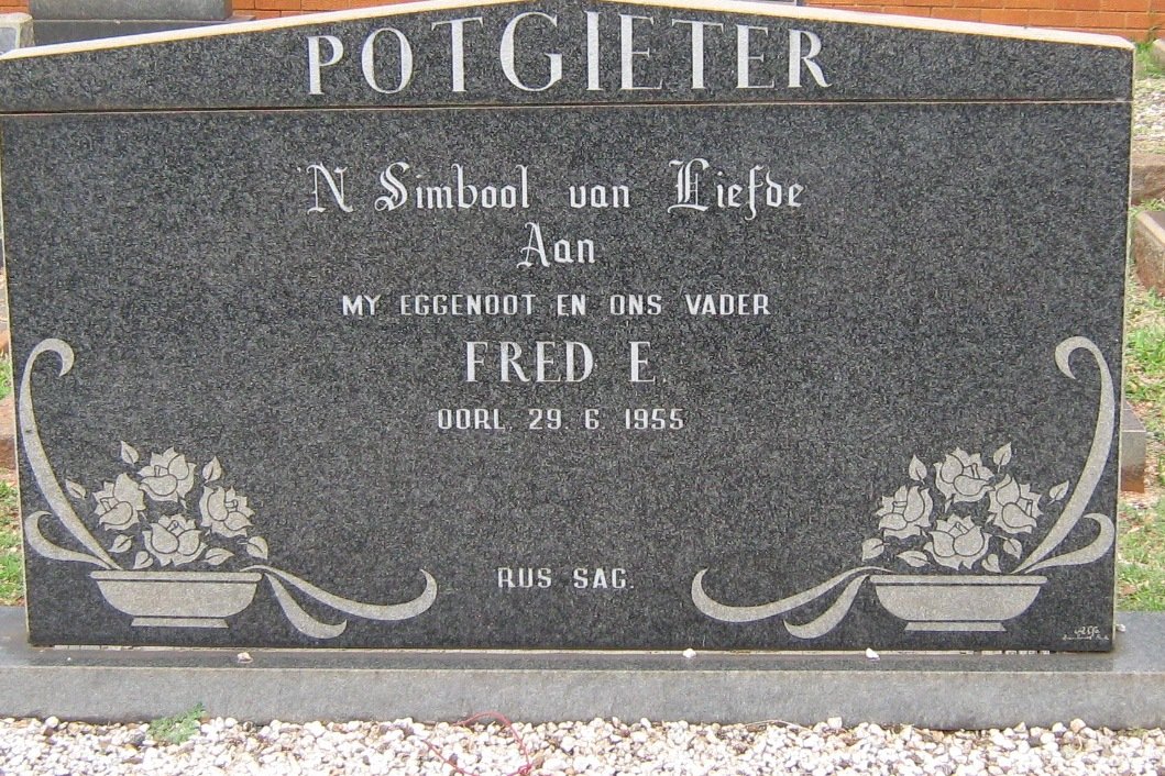 POTGIETER Fred E. -1955