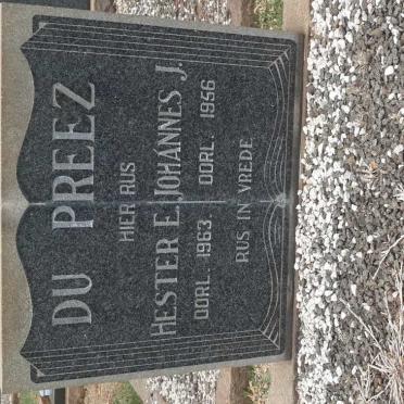 PREEZ Johannes J., du -1956 &amp;  Hester E. -1963