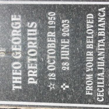 PRETORIUS Theo George 1950-2003