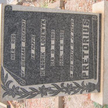 PRETORIUS Hendrik Lodewyk 1908-1966