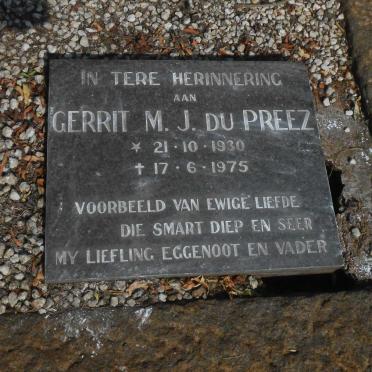 PREEZ Susanna Petronella, du nee VAN ZYL 1907-1964 :: DU PREEZ Gerrit M.J. 1930-1975