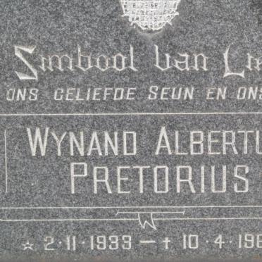 PRETORIUS Wynand Albertus 1933-1967