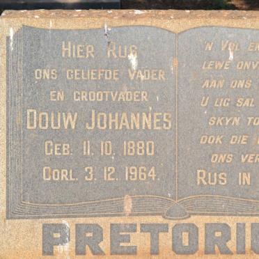 PRETORIUS Douw Johannes 1880-1964