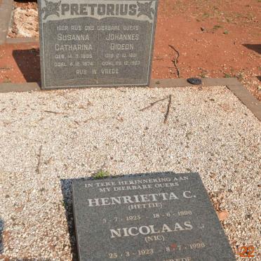 PRETORIUS Johannes Gideon 1891-1963 &amp; Susanna Catharina 1895-1974