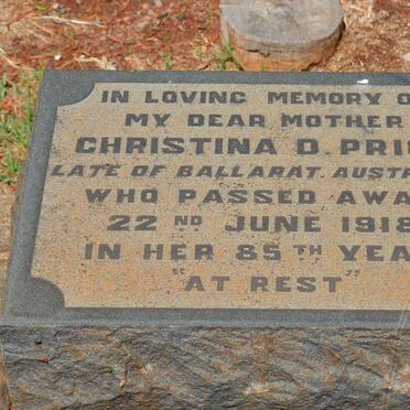 PRICE Christina D. -1918