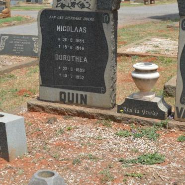QUIN Nicolaas 1884-1946 &amp; Dorothea 1889-1952 :: VAN VUUREN Hester 1915-1962 :: ? Francis Edward 1913-1984