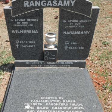 RANGASAMY Naransamy 1884-1956 &amp; Wilhemina 1883-1979