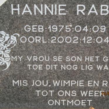 RABE Hannie 1975-2002