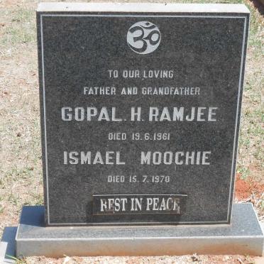 RAMJEE Gopal H. -1961 :: MOOCHIE Ismael -1970
