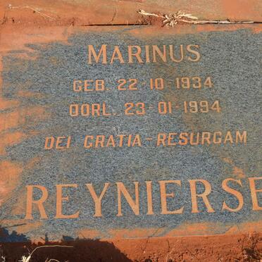 REYNIERSE Marinus 1934-1994