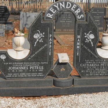 REYNDERS Johannes Petrus 1915-1985 &amp; Catharina Petronella 1915-1997