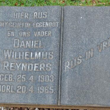 REYNDERS Daniel Wilhelmus 1903-1965