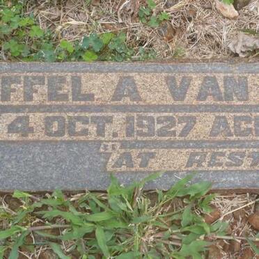 RENSBURG Stoffel A., van -1927