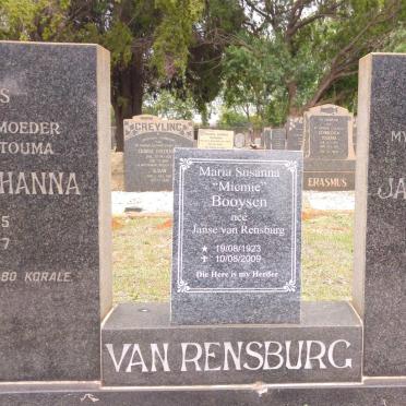 RENSBURG Jan Joachim Janse, van 1898-1956 &amp; Hendrina Johanna 1895-1977