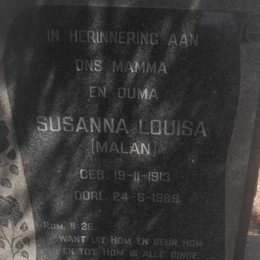 ROSSOUW Louis Jakobus 1914-1962 & Susanna Louisa MALAN 1913-1989