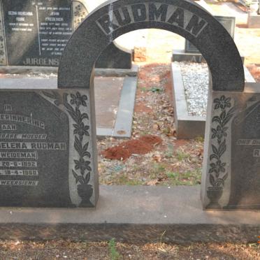 RUDMAN Richard 1894-1958 &amp; Susanna Helena WEIDEMAN 1892-1960