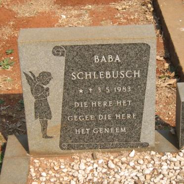 SCHLEBUSCH Baba 1983-1983