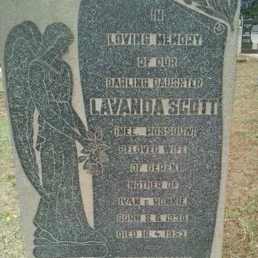 SCOTT Lavanda nee ROSSOUW 1930-1953