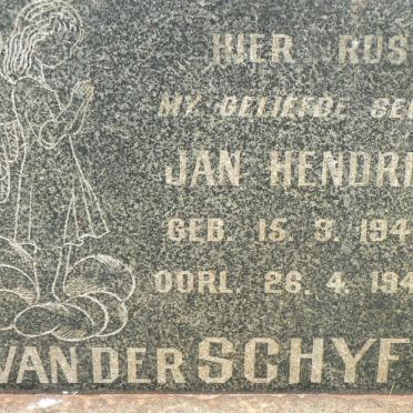 SCHYFF Jan Hendrik, van der 1943-1946