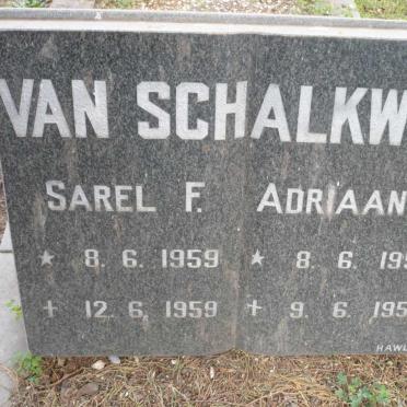 SCHALKWYK Sarel F., van 1959-1959 :: VAN SCHALKWYK Adriaan D. 1959-1959