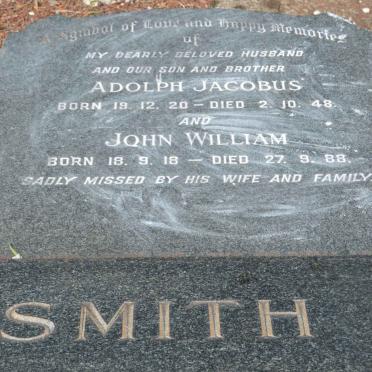 SMITH John William 1918-1988 :: SMITH Adolph Jacobus 1920-1948