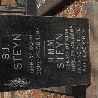 STEYN H.M.M. 1908-2008 :: STEYN S.J. 1911-1996