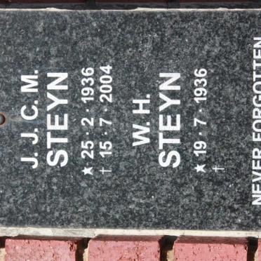 STEYN J.J.C.M. 1936-2004 &amp; W.H. 1936-