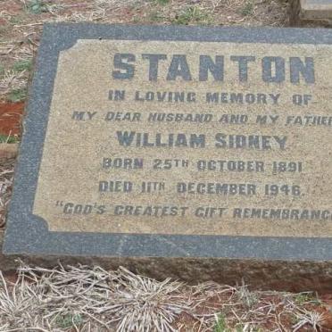STANTON William Sidney 1891-1946